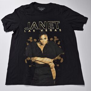 Janet Jackson Las Vegas Residency Shirt XL Black Concert Tour Graphic Tee NWOT